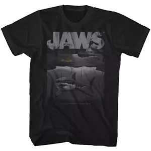 Camicie Jaws Shark Boat nere in erica - Foto 1 di 2