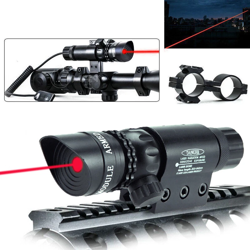 Tactical Red Dot Laser Beam Sight Scope Mount Rifle Pistol Air Gun Hunting Rail - Image 1 of 4