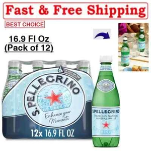 (12er Pack) S.Pellegrino sprudelndes natürliches Mineralwasser, Plastikflaschen, 16,9 Oz. - Bild 1 von 9
