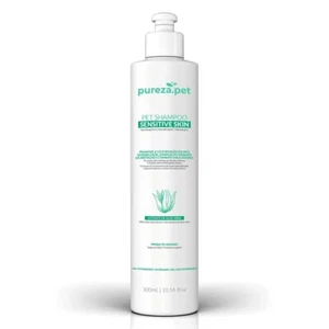 Pureza Pet Shampoo Sensitive Skin Aloe Vera Extract Home Care 300ml/10.14 fl.oz - Picture 1 of 9