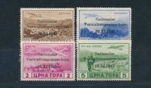Besetzung Montenegro Flugpostmarken 1943** Michel 15-18 geprüft (S26841) - Bild 1 von 1