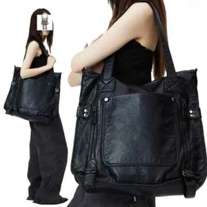 Bolso de mensajero de hombro de gran capacidad para mujer con múltiples bolsillos - Imagen 1 de 7