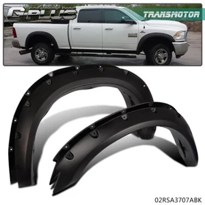 Fit For 2010-2017 Dodge Ram 2500/3500 Pocket Style Rivet Bolt On Fender Flares - Picture 1 of 12