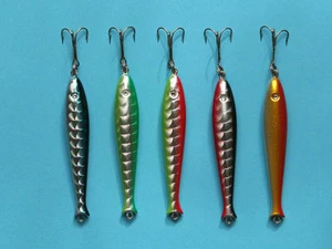 Holo Pilker Set: 5 x Cabeza Punta / Cabeza Redonda 100 gr. Bacalao - Imagen 1 de 1