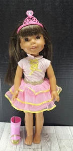 Bambola American Girl Wellie Wishers Ashlyn 14,5" - in abito originale Meet + diadema - Foto 1 di 8