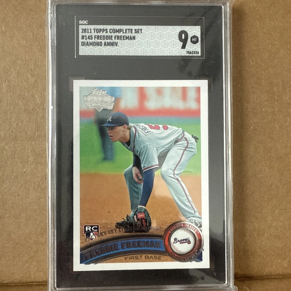 Juego de fábrica Topps Diamond Anv 2011 edición limitada #145 Freddie Freeman Rookie RC SGC 9  Foto 1 de 1