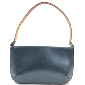 Autentica borsa a tracolla Louis Vuitton Monogram Opaca Fowler blu M55145 F/S - Foto 1 di 21
