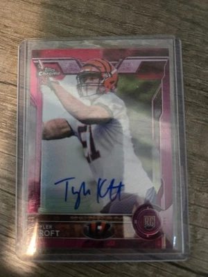 2015 Topps Chrome #190 Tyler Kroft AUTO RC #ed 21 / 75 Bengals - Image 1 of 2