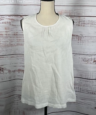 Jenni Kayne Cypress Gauzy Top Ivory M - Image 1 of 3
