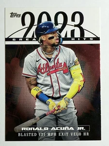 2024 Topps '23 Greatest Hits #23GH8 Ronald Acuña Jr. - Imagen 1 de 2
