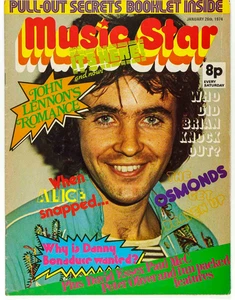 David Essex BRIAN CONNOLLY Peter Oliver MUSIC STAR MAGAZINE 26 January 1974 Yoko - Picture 1 of 12