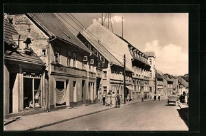 Grimmen, Ansichtskarte, August-Bebel-Straße mit HO-Spielwaren  - Picture 1 of 2