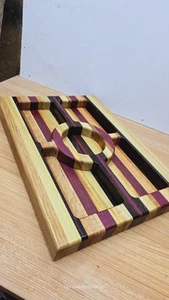 Cheese Board, Serving Platter Tray, Charcuterie board, Handmade, Exotic Wood - Picture 1 of 5