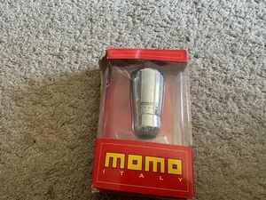 MOMO SHIFT KNOB STANDARD GEAR SHINY ALUMINUM BRAND NEW PART ALUM 3" Rare Fiat - Picture 1 of 6