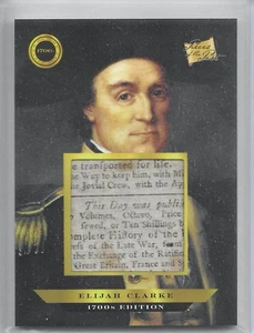 2024 Pieces of the Past 1700s Edition Elijah Clarke #252 Jumbo Relic - Picture 1 of 2