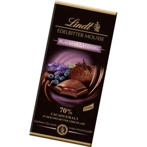 Lindt Edelbitter Mousse Blaubeere Lavendel Schokoladentafel 150g - Bild 1 von 1