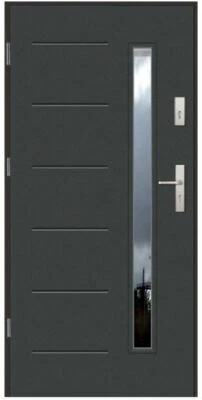 External, Front Door, Metal, Modern Design, Security, Anthracite, Walnut, Oak - Image 1 of 4