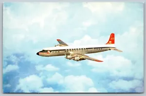 Airline Issue Northwest Orient Airlines DC-7C Jet Advertising Postcard M3 - Picture 1 of 2