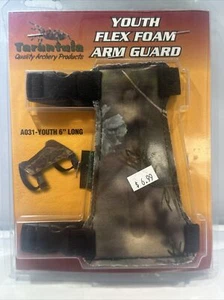 Tarantula A031 Youth 2 Strap 6” Flex Foam Armguard Camo Traditional Archery - Picture 1 of 2