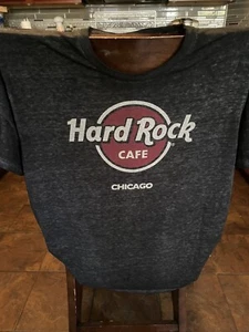 Vintage Hard Rock Cafe Chicago Shirt Mens Sz XL Gray SS - Picture 1 of 3