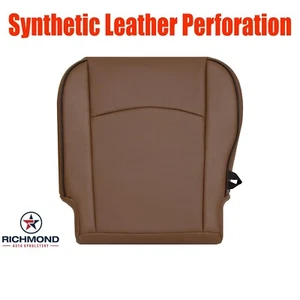 For 2013 2014 Dodge Ram 2500 LongHorn -Driver Bottom Leather Seat Cover Brown - Picture 1 of 18