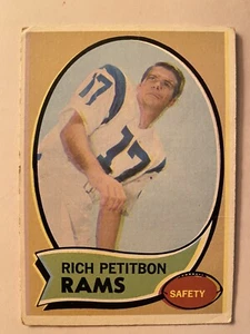 1970 TOPPS #203 RICH PETITBON LA. RAMS - Picture 1 of 2