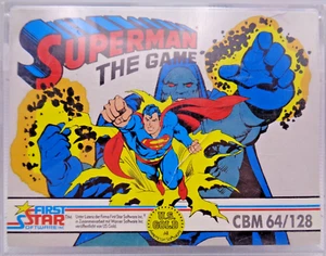 COMMODORE 64/128 -- SUPERMAN THE GAME (FIRST STAR) - Picture 1 of 3