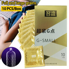 10X Small Size Ultra Thin Latex Condom  Men Products Tight Condoms 45mm Spike US