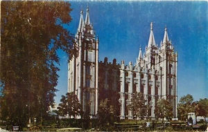 Postal UT del Templo Mormón de Salt Lake City Utah - Imagen 1 de 2
