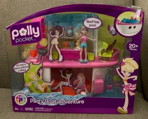 POLLY POCKET PARTY BOAT ADVENTURE 20+ PIEZAS 2010 *NUEVO* - Imagen 1 de 3