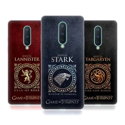 OFFICIAL HBO GAME OF THRONES METALLIC SIGILS GEL CASE FOR GOOGLE ONEPLUS PHONE - Image 1 of 4