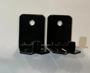 Angle Steel Bracket 10 lb - Single Hole Fire Extinguisher Black Wall Mount 2 Lot - Picture 1 of 6