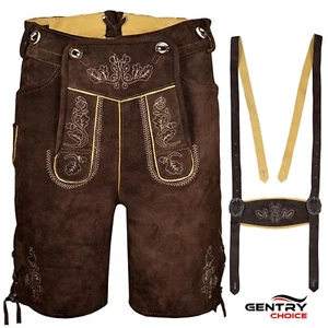 Oktoberfest Costume Traditional Men Sued Leather Lederhosen Oskar German Outfit - Picture 1 of 12