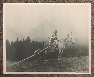 Blackfoot Tribe, Montana circa 1890 Photograph Print Horse Native American - Picture 1 of 5