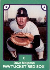 1984 TCMA Pawtucket Red Sox Dave Malpeso #17