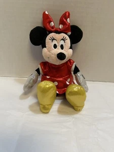 Nuovo 2020 Ty Beanie Baby Disney 6" MOUSE MINNIE Super Sparkle Peluche Rosso - Foto 1 di 4
