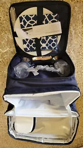 (NEW!) Picnic basket, insulated, complete set for 2 - Picture 1 of 5