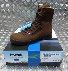 Meindl Desert Boots Combat High Liability Full Army Spec Footwear UK 12M - NEW
