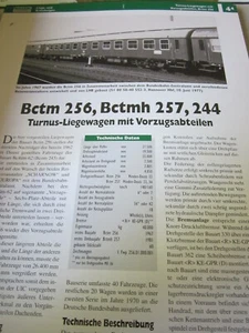  Vagón de ferrocarril dibujo de grietas N 4.4 Bctm 256 Turnus vagón reclinable DB 14S - Imagen 1 de 2