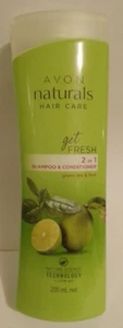 Avon Naturals Get Fresh 2 in 1 Shampoo and Conditioner: Green Tea & Lime - Picture 1 of 1