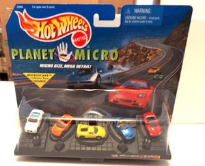 Hot Wheels Mattel Planet Micro Sports Car Series 5 1999 Ferri, Porche Jaguar - Picture 1 of 3