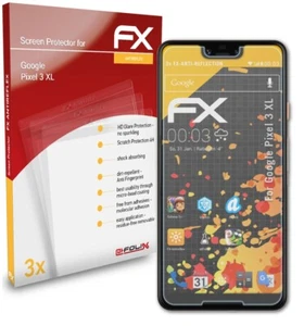 atFoliX 3x Film Protection d'écran pour Google Pixel 3 XL mat&antichoc - Photo 1 sur 9