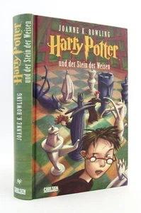 HARRY POTTER UND DER STEIN DER WEISEN Philosopher's Stone in German 1997 HB VGC - Imagen 1 de 4