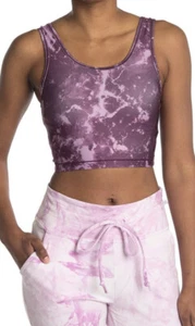 Soutien-gorge de sport femme MARIKA L col rond coussinets amovibles marbré violet neuf avec étiquette 19,99 $ - Photo 1 sur 5