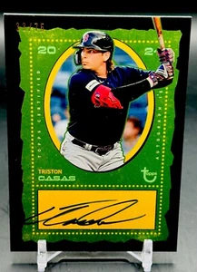 Tristan Casas 2024 Topps Brooklyn Collection On Card Auto /75 Black Red Sox - Picture 1 of 2