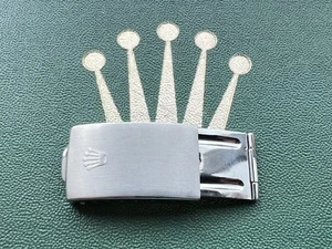 Authentic Rolex Submariner 62523 H 18 SS Buckle & Deployant Clasp 1991 - OC#886 - Picture 1 of 5