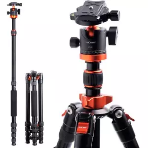 K&F Concept 67inch Travel Tripod Lightweight Aluminum Alloy For Sony DSLR Camera - Picture 1 of 8