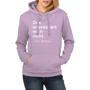 Suéter con capucha para mujer no me interesa. DIE FRIJNE dichos divertidos - Imagen 1 de 5