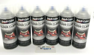 Duplicolor DE1636-6 PACK Engine Enamel with Ceramic Gloss Clear color - 12 oz Foto 1 de 3