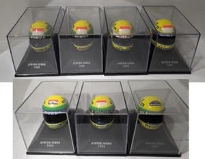 Minichamps 1/8 Casco Ayrton Senna 1988-1994 F3 F1 Fórmula Juego de 7 Raro Usado JP - Imagen 1 de 14
